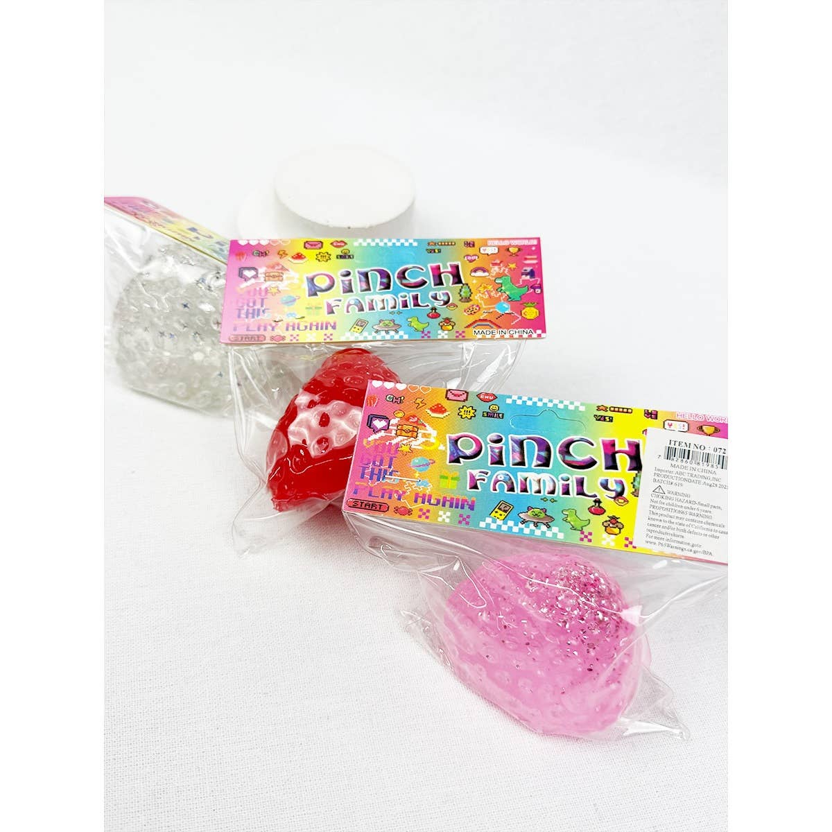 MÉLANGER LA COULEUR Jouet Squishy Pince Fraise en vente sur Faire3