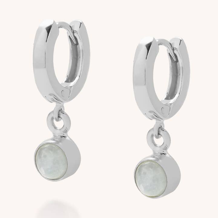 Edelstein-Ohrringe — March Birthstone für den Großhandel von Nellou