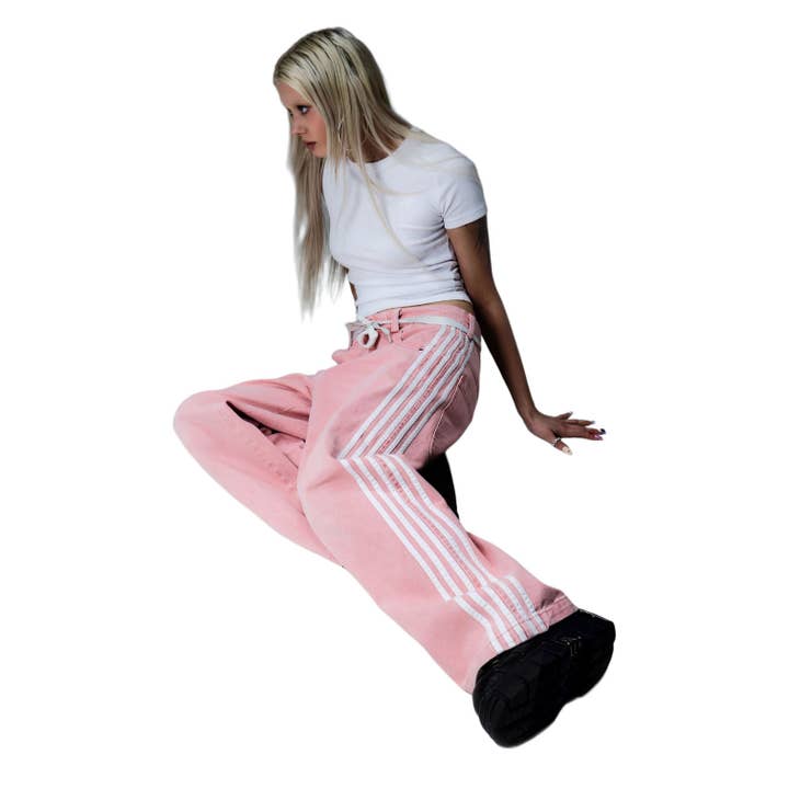 Tourtiwi - Wholesale Pants - Unisex - Loose side drawstring wide leg long pants for men and women8