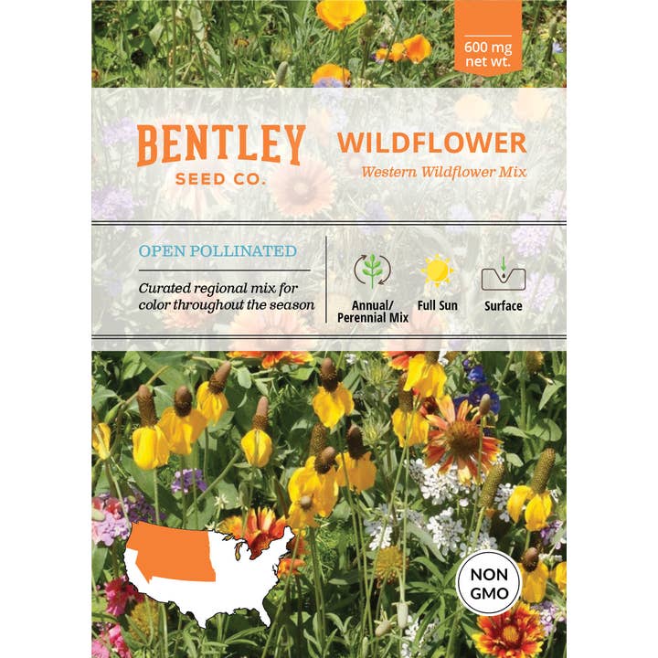 Bentley Seed Co. - Wholesale Plant Seeds - Western Wildflower Mix Seed Packets