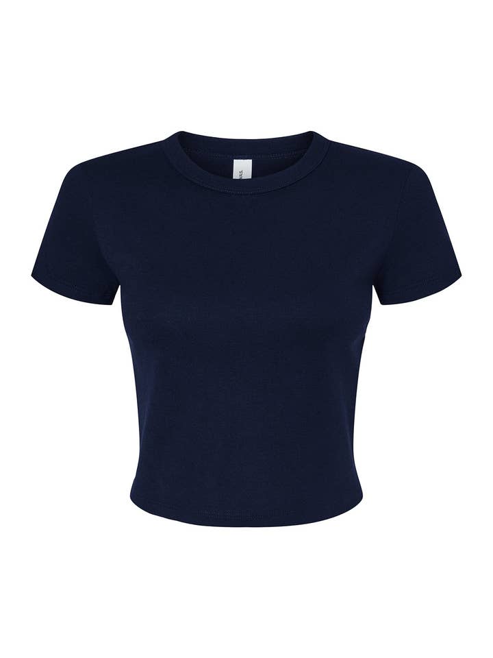 Total Apparel - Wholesale T-Shirt - Women's - Bella Canvas Ladies' Micro Ribbed Baby Tee | Cropped | 10105
