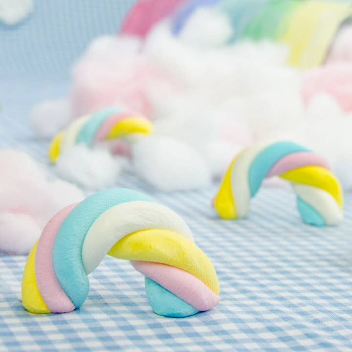 Der Zuckerbäcker - Venta al por mayor Nubes de golosina - Bolsa de la suerte mini trenzas de unicornio espirales de malvavisco coloridas2