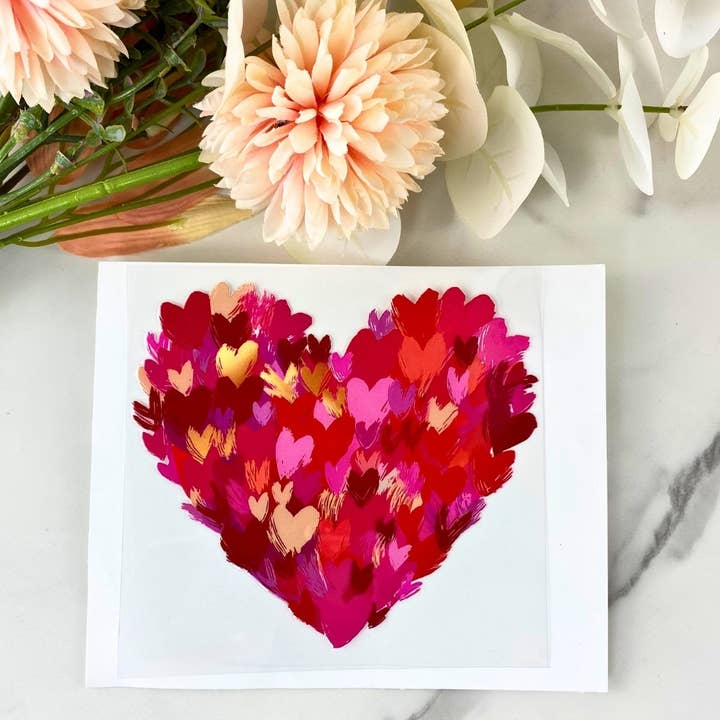 Corazón de Corazones | Calcomanía DTF UV de 4" para venta al por mayor de HKS Custom Designs