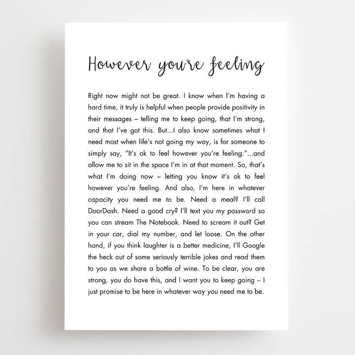 Here For You for wholesale by The Lettery Studio