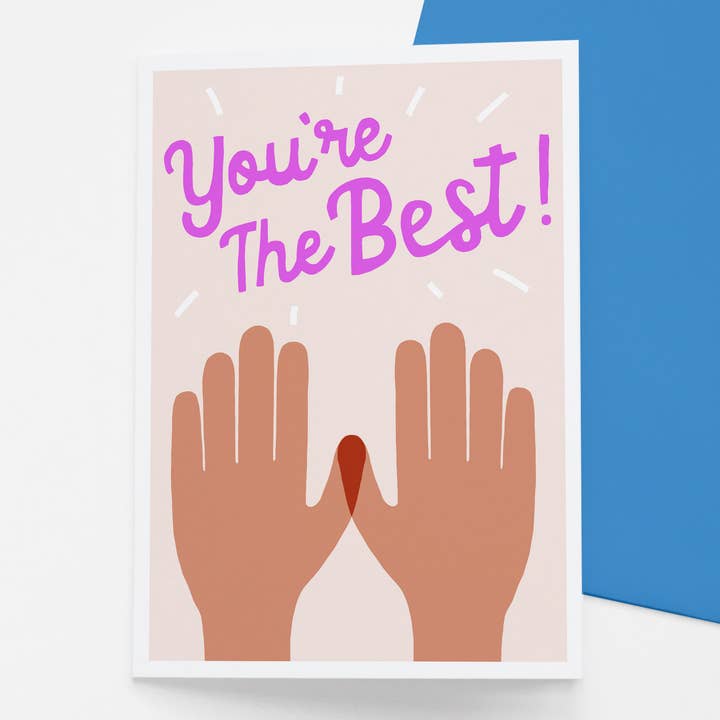 You're the Best - carte d'amitié, de remerciement, d'amour pour la vente par Francesca Iannaccone