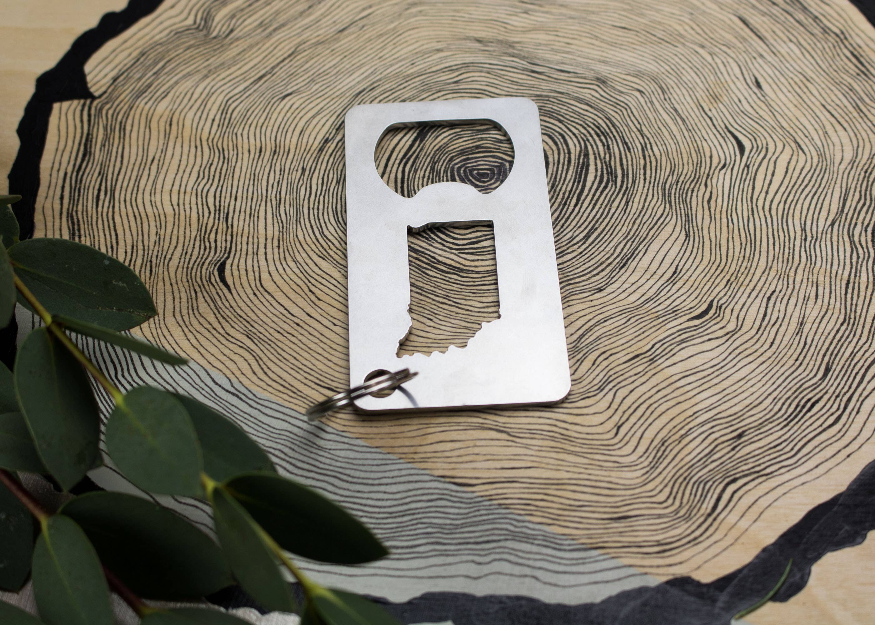 Iron Maid Art - Wholesale Bottle/Wine Opener - Indiana State Stainless Steel Beer Bottle Opener Gift6