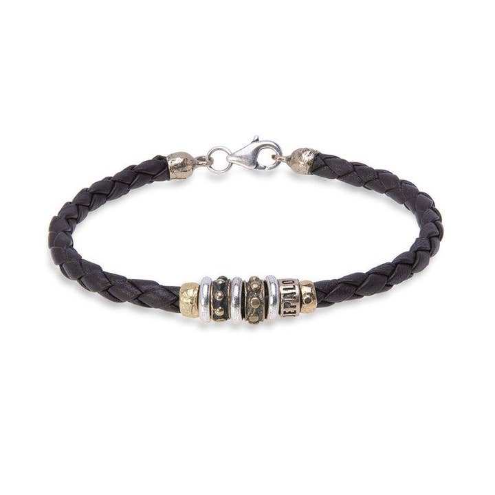 Bracelet en cuir Agni pour la vente par PLATADEPALO