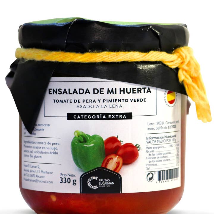 FrutasElCaiman - Venta al por mayor Verduras encurtidas - Ensalada de mi huerta 330g