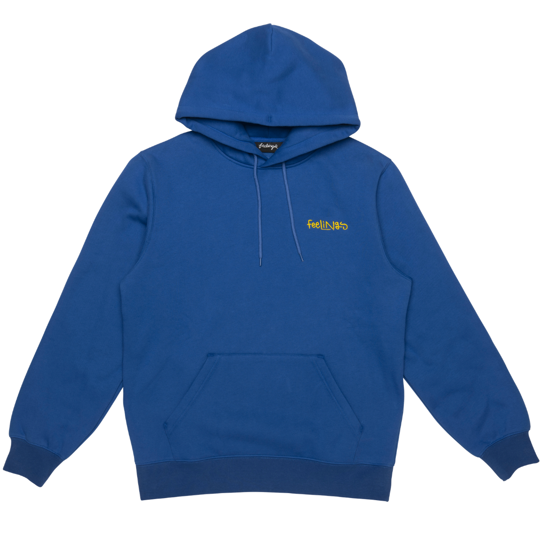 AndFeelings - Vente Sweat à capuche – unisexe - Hoodie Flores Bleu Électrique1