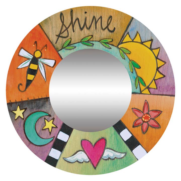 "Shine" Circle Picture Frame - 4x4" photo for wholesale by Sticks