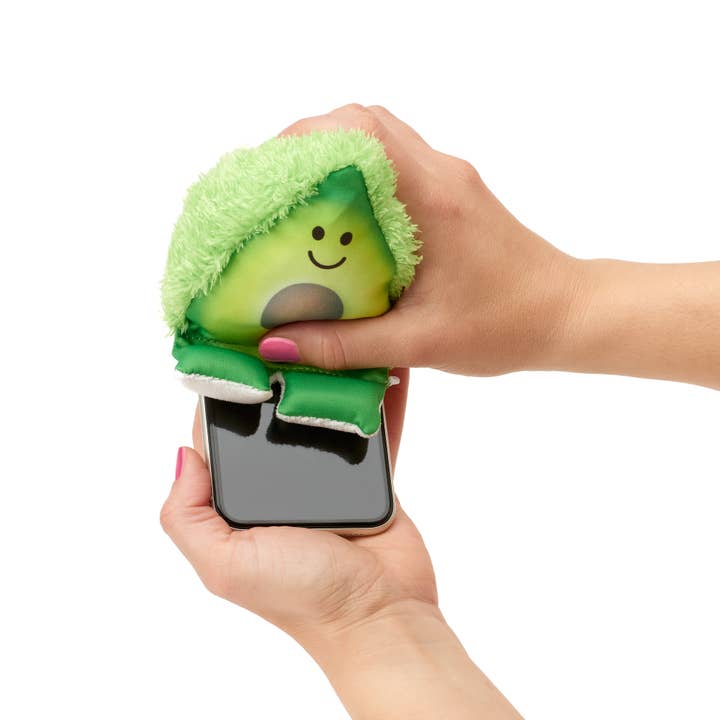 Thinking Gifts Company Ltd – Großhandel Telefon-/Tablet-Ständer – Plusheez 2-in-1-Telefonhalter mit Mikrofaser-Bildschirmreiniger
