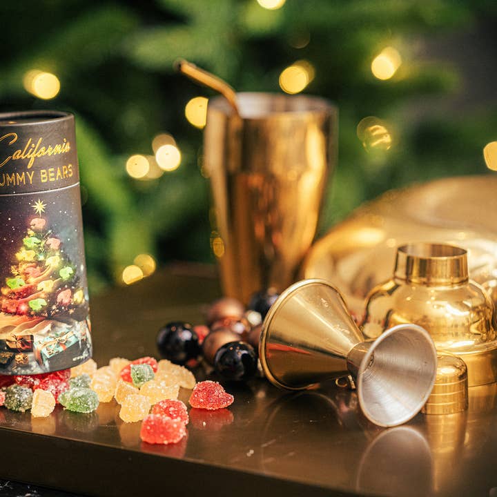 HOLIDAY SOUR TREE-O - ORGANIC, VEGAN - CHRISTMAS GIFTS CANDY for wholesale by California Gummy Bears