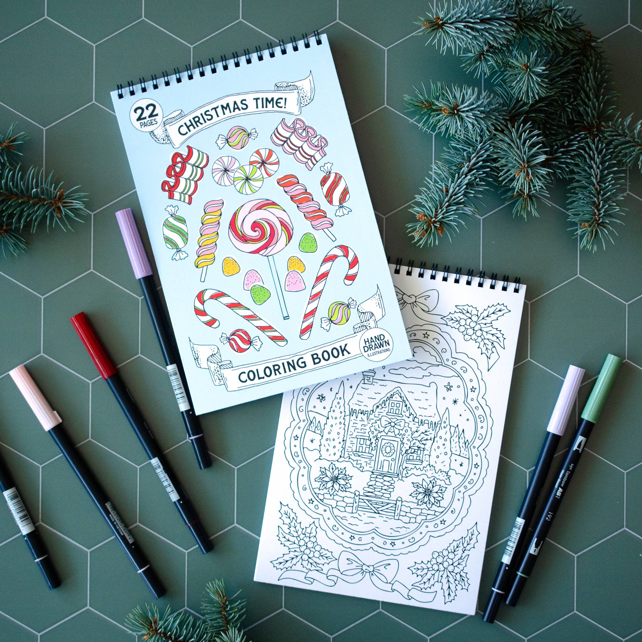 Antiquaria – Engroshandel Malebog - Voksen – Antiquaria Juletid! Premium Malebog4