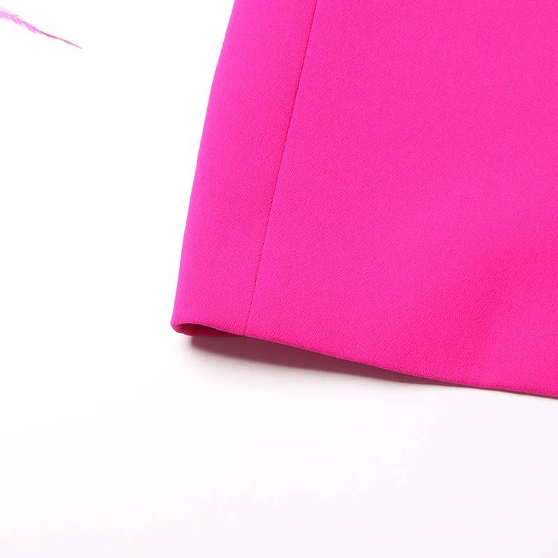 Productseeker - Wholesale Blazer - Women's - BL056 Hot Diamond Feather Panel Slim Fit Blazer15