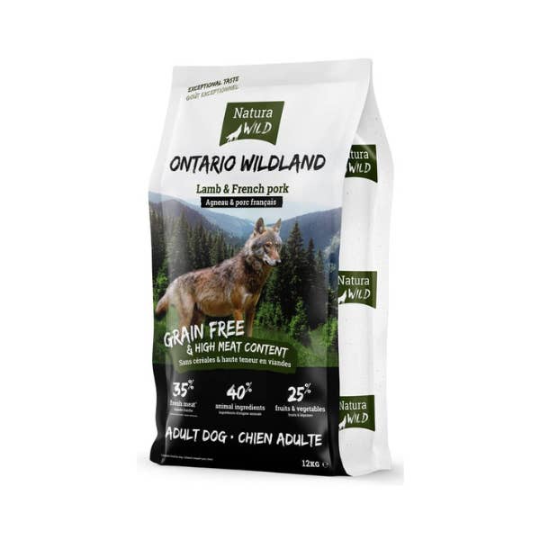 Hundeudstyr Engros ApS - Wholesale Pet Food - Dog - Natura Wild Ontario Wildland Grain Free Dog Food - 12kg