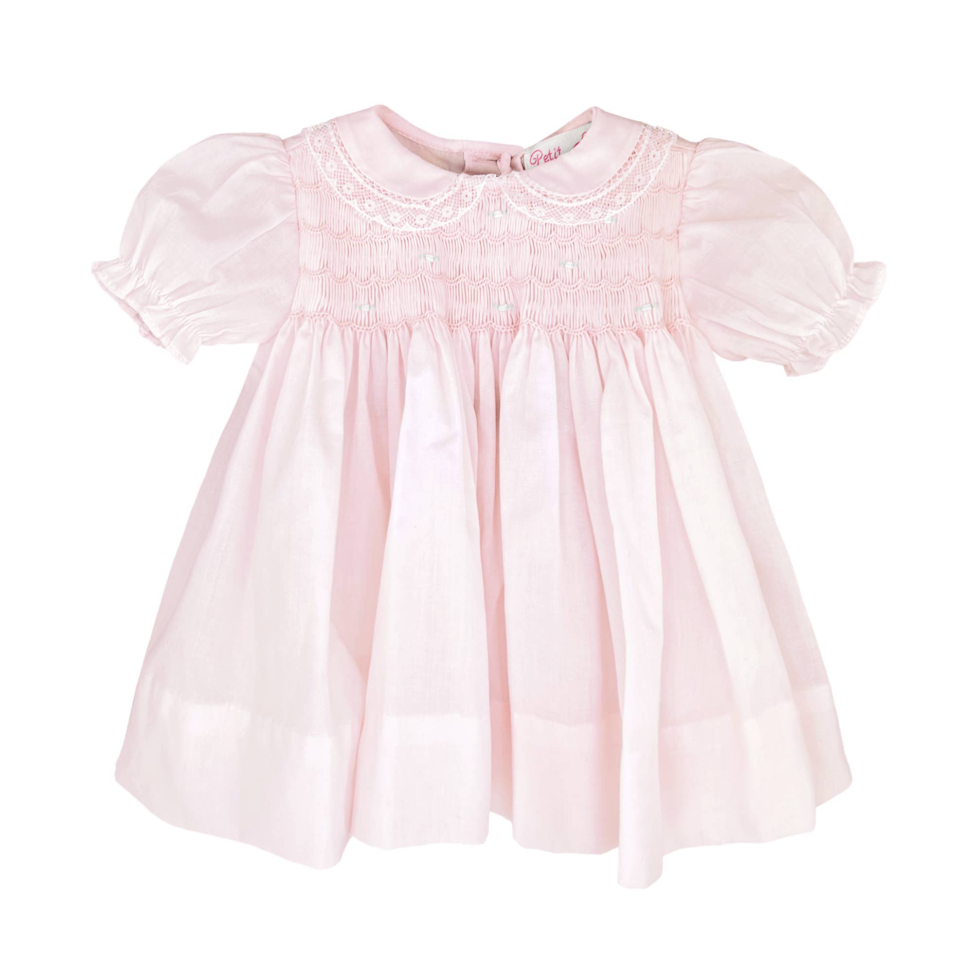 Petit Ami & Zubels - Wholesale Dress - Baby - Fully Smocked Dress with Lace