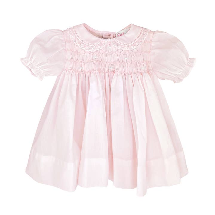 Petit Ami & Zubels - Wholesale Dress - Baby - Fully Smocked Dress with Lace0