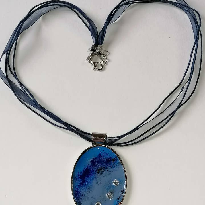 Swarovski blå pynt for engroshandel hos Blue Moon Bijoux