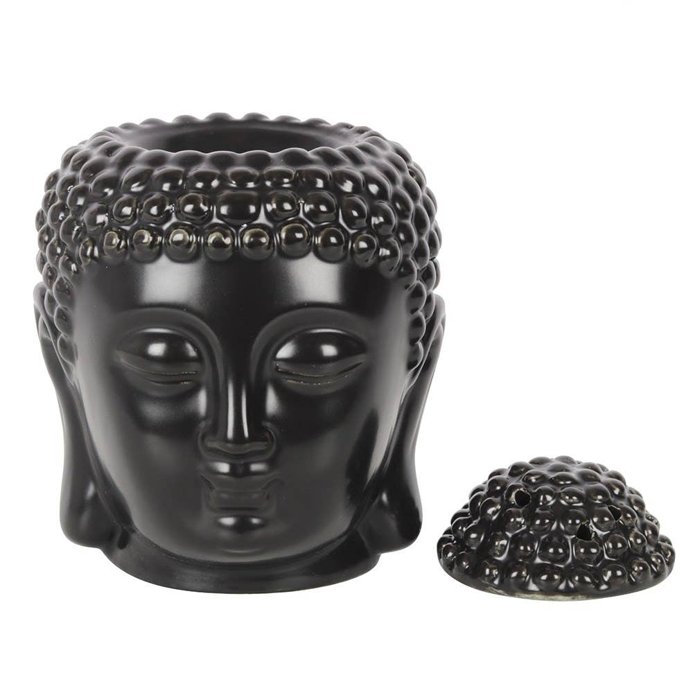 Something Different Wholesale - Wholesale Oil Warmer - Black Buddha Head Oil Burner and Wax Warmer2