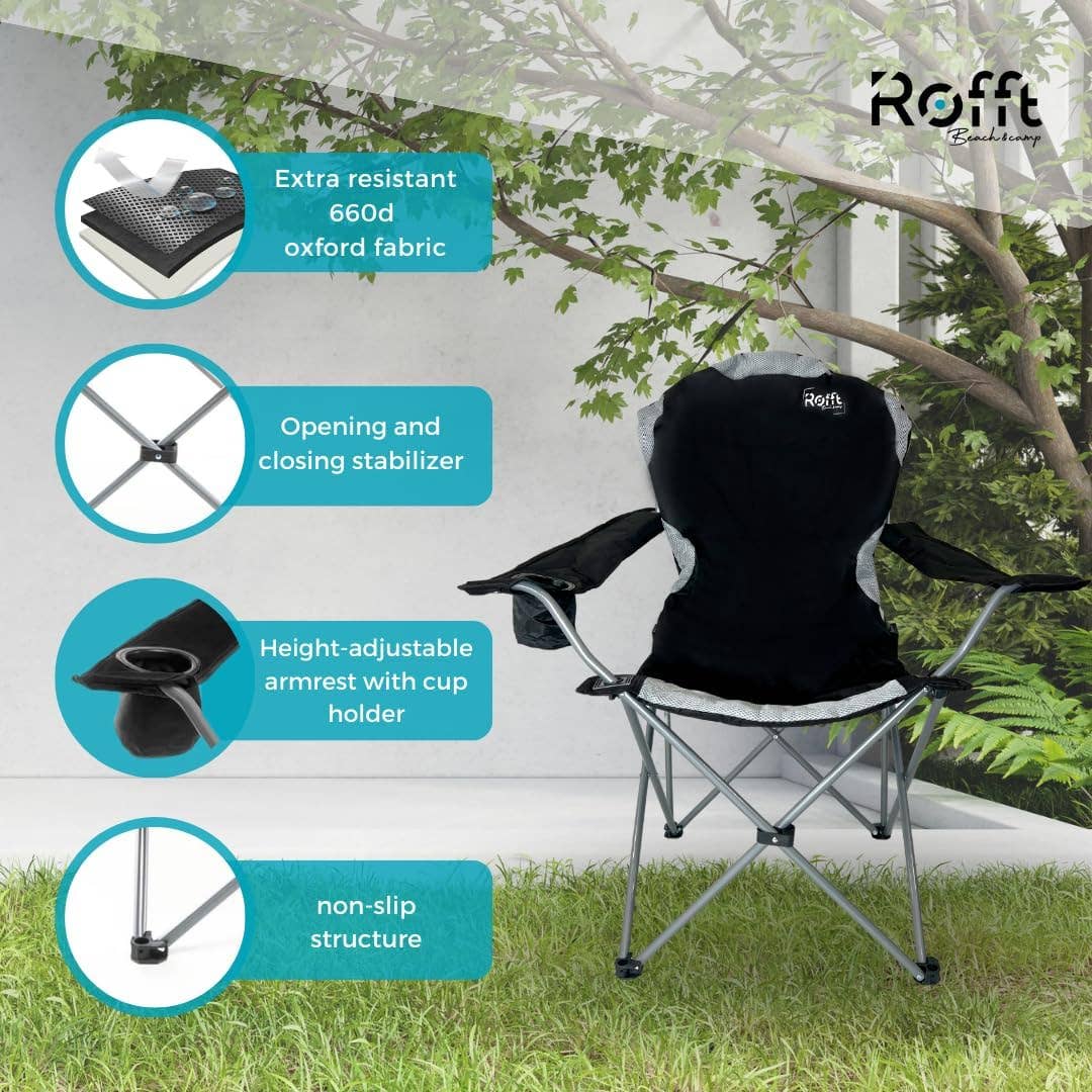 ROFFT USA LLC – Engroshandel Foldestol – ROFFT CAMP stor dreng Camping Foldestol, kraftig, understøttelse6