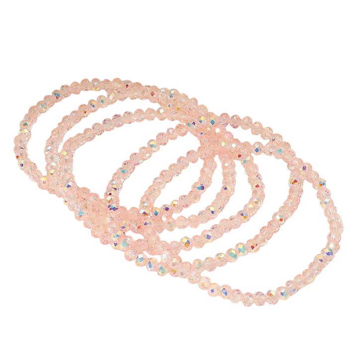 Sensibling Corp. - Wholesale Jewelry Set - 5PCS - Sparkling Faceted Beaded Stackable Stretch Multi Layered Bracelet21