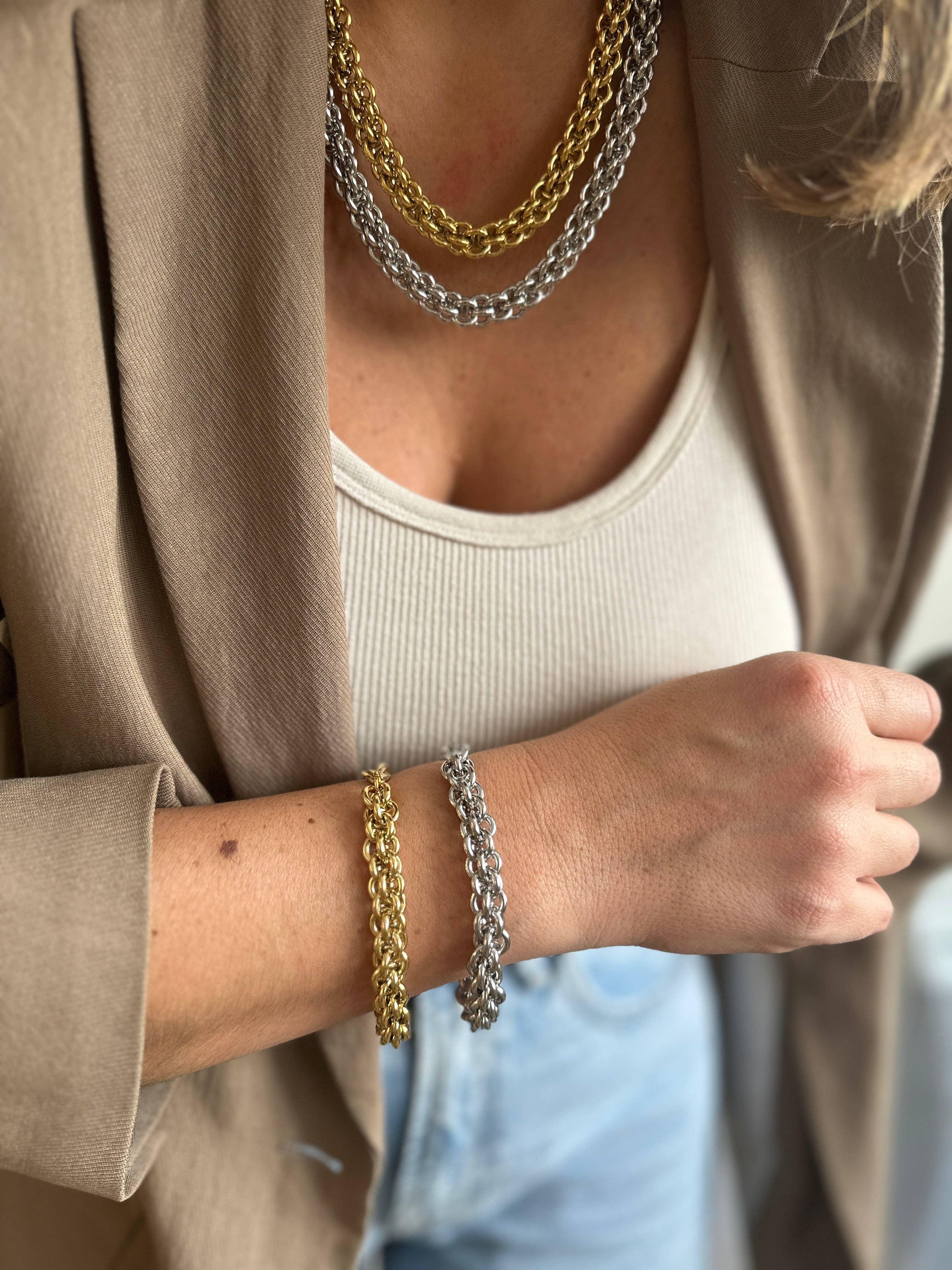 A.B. Paris – wholesale Link & chain bracelet – Lola - the bracelet1