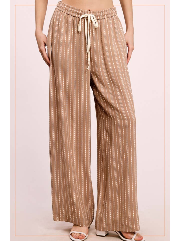 La Miel – Calças - Mulher por atacado – JDP4228-Calças de Design Padronizado de Corte Descontraído Com Bolsos15