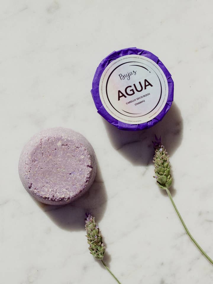 Champú Sólido natural y vegano para cabellos secos o rizados - AGUA para venta al por mayor de Bujas Market