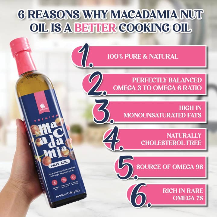 Think Distributors - Wholesale Cooking Oil - Gourmanity Macadamia Nut Oil 16.9 fl oz2