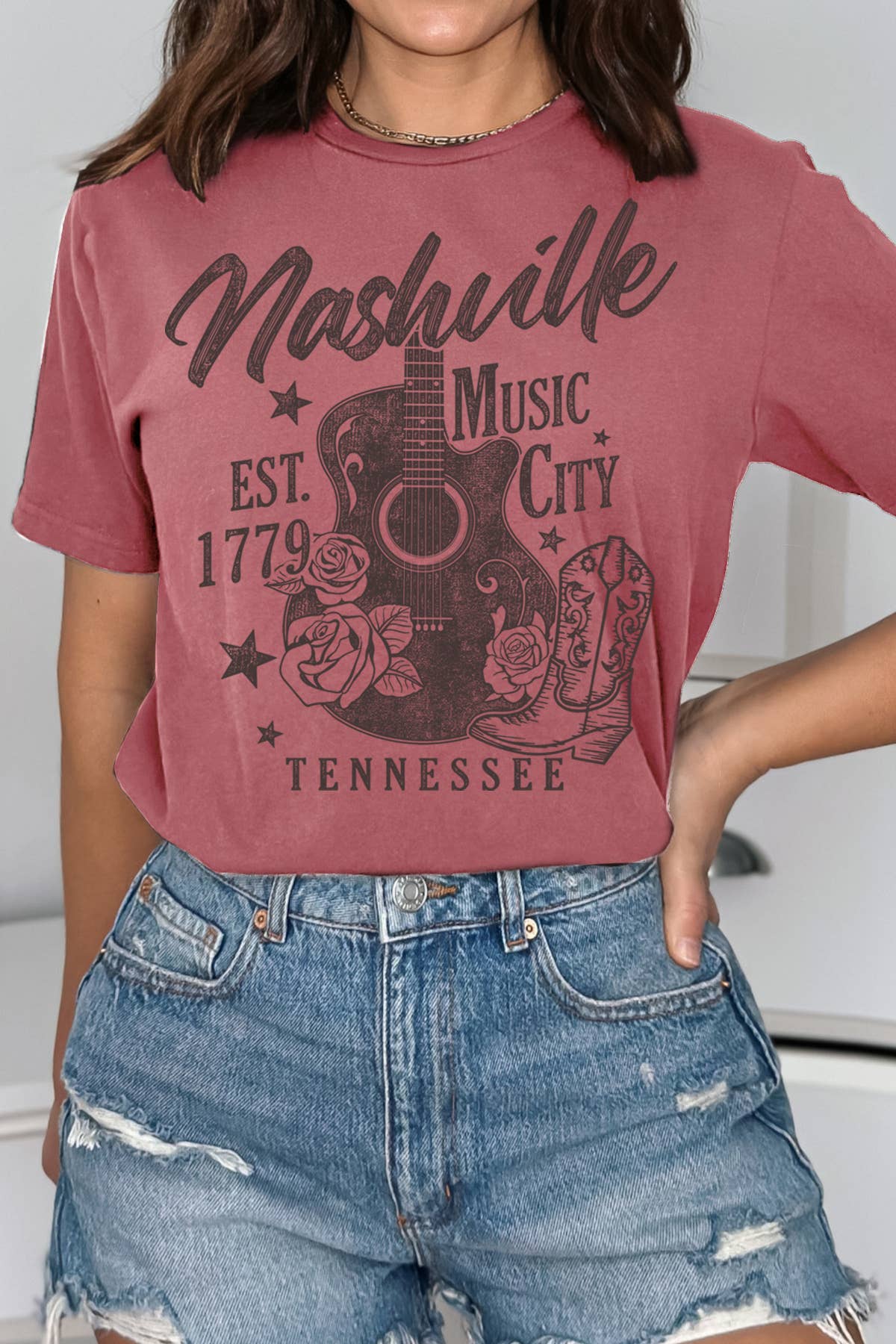 BouTeeQue Closet - Wholesale Screen Printed T-Shirt - Women's - BT1911 T Nashville1