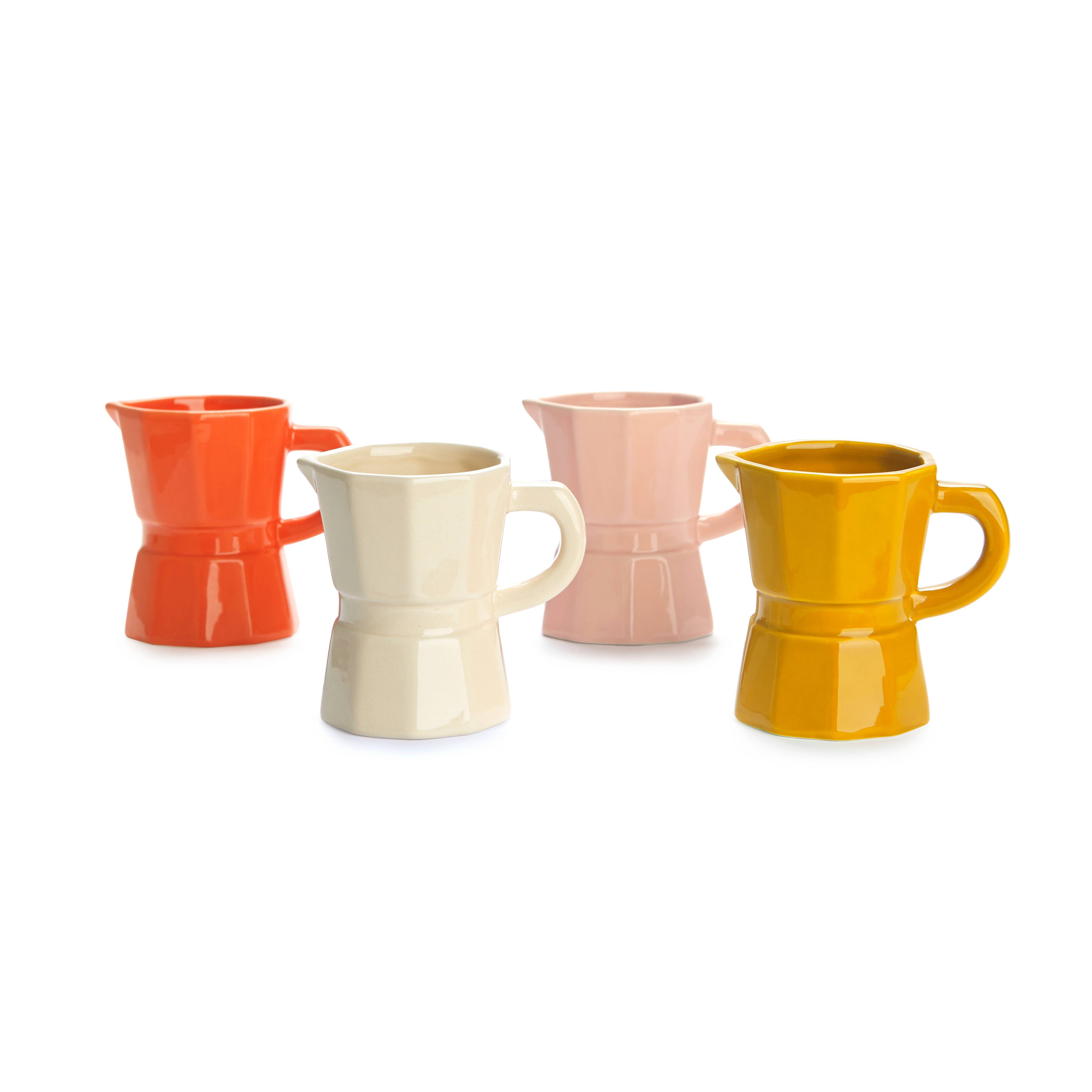 Balvi - Vendita all'ingrosso Tazza - Set di 4 tazze da caffè a forma di moka, colori assortiti Moka Caramel0