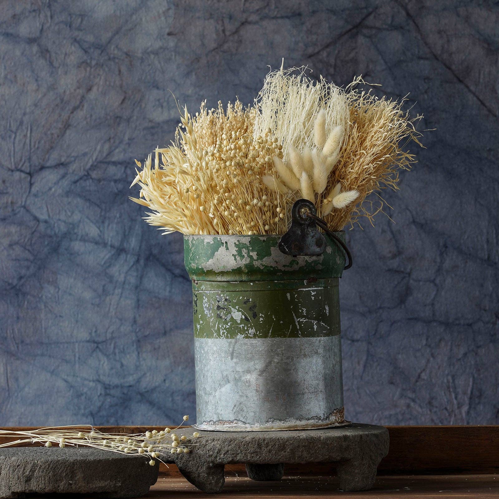 Blue Ocean Traders - Wholesale Dried/Pressed Flowers - Mixed Dried Grasses and Florals Bleached, 12"1