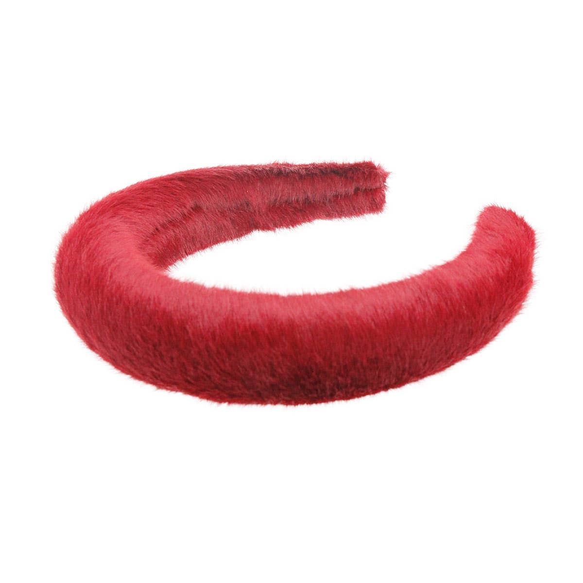Red Burgundy Fur Headband for wholesale on Faire1