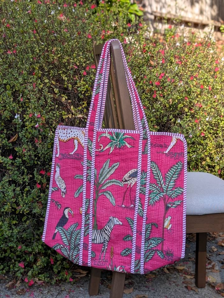 Cheetah Print Tote Bag for wholesale by Mystic Marigold Co.