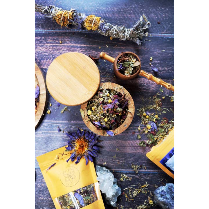 Ayamani Naturals - Wholesale Loose Tea - Third Eye Chakra Pineal Gland Herbal Tea - Psychic Dreams6