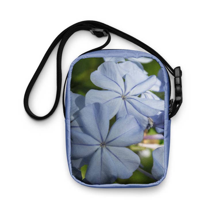 Blå Blomst crossbody taske for engroshandel hos IszyBee Arts