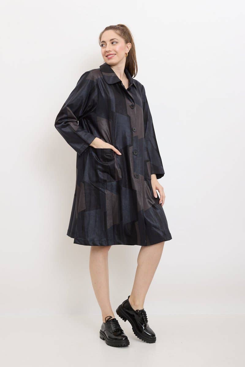 Grey Manteau - H165-H6059 for wholesale on Faire1