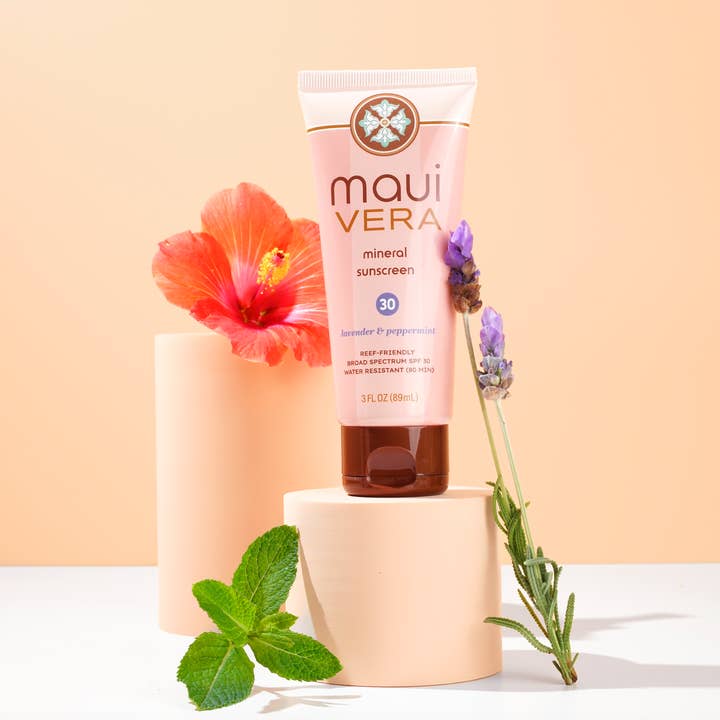 MAUI VERA INC. - Wholesale Sunscreen - New! Mineral Sunscreen SPF 30 Lavender & Peppermint1