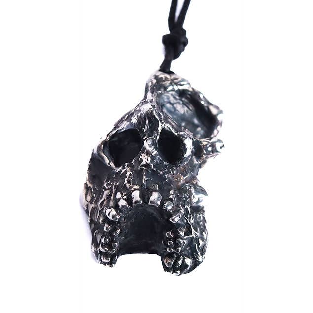 collar con escultura de cara de calavera para venta al por mayor de Alberto Gallinari