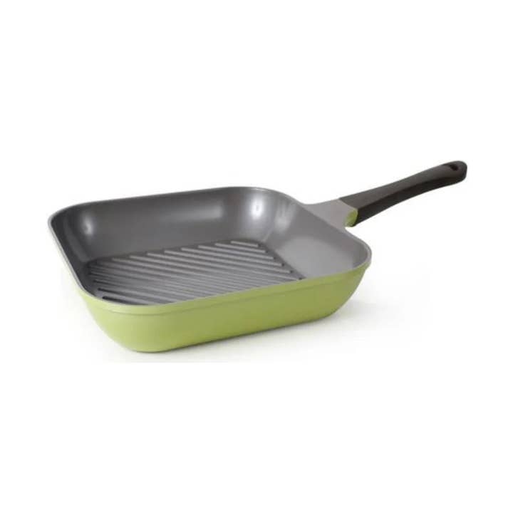 Eela 11" Square Grill Pan - Olive Green for wholesale by Neoflam