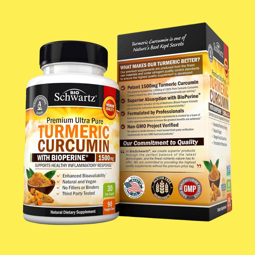 BioSchwartz - Wholesale Oral Supplement/Vitamin - Turmeric Curcumin with Black Pepper: Joint Support (90 Cap)9