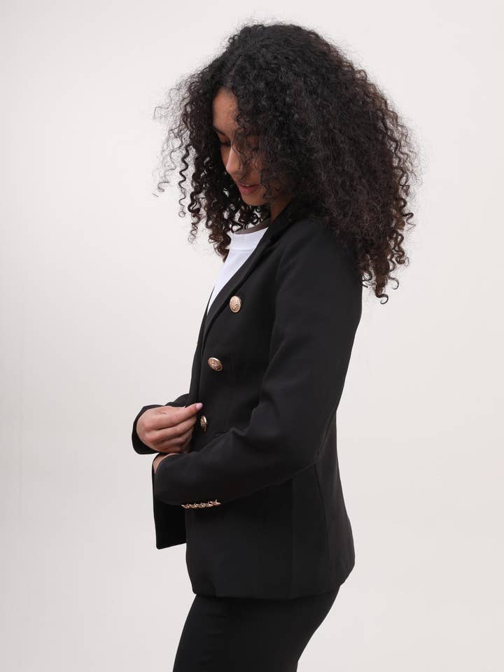 LULUMARY - Wholesale Jacket - Women's - Double-breasted jacket V1956