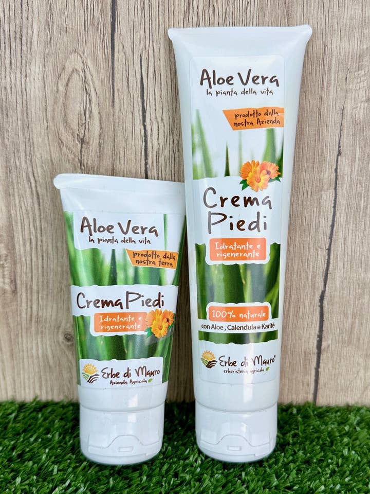 Aloe Vera og Morgenfrue Fodcreme 50/100 ml for engroshandel hos Erbe di Mauro