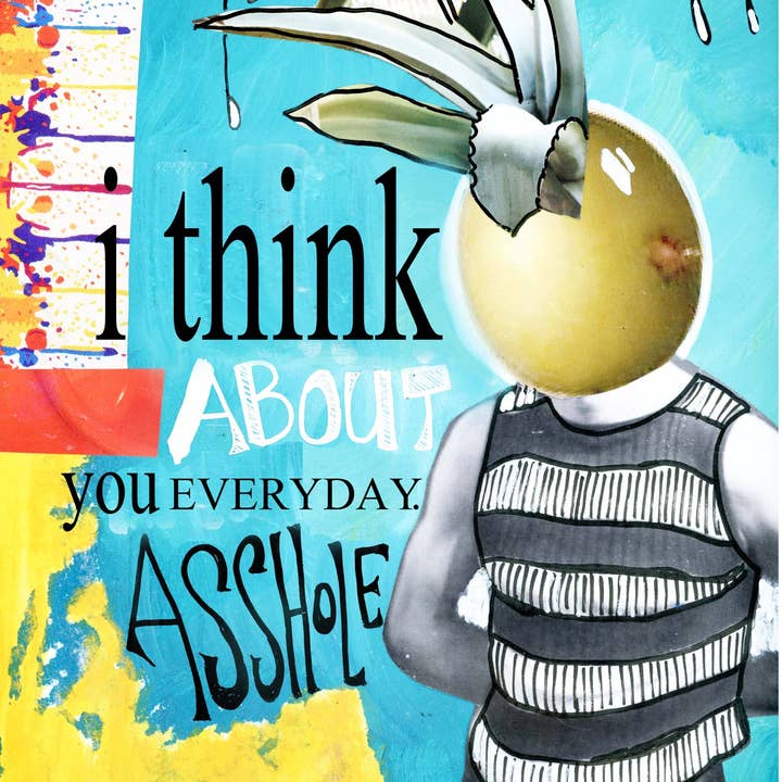 Erin Smith Art – wholesale Everyday greeting card – G157 Asshole Greeting Card1