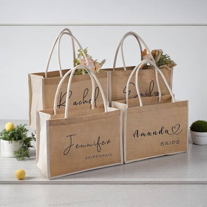 Free Customization JuteTwill Tote and other Purchase Wholesale ljustill. Free Returns & Net 60 Terms on Faire trending on Faire.