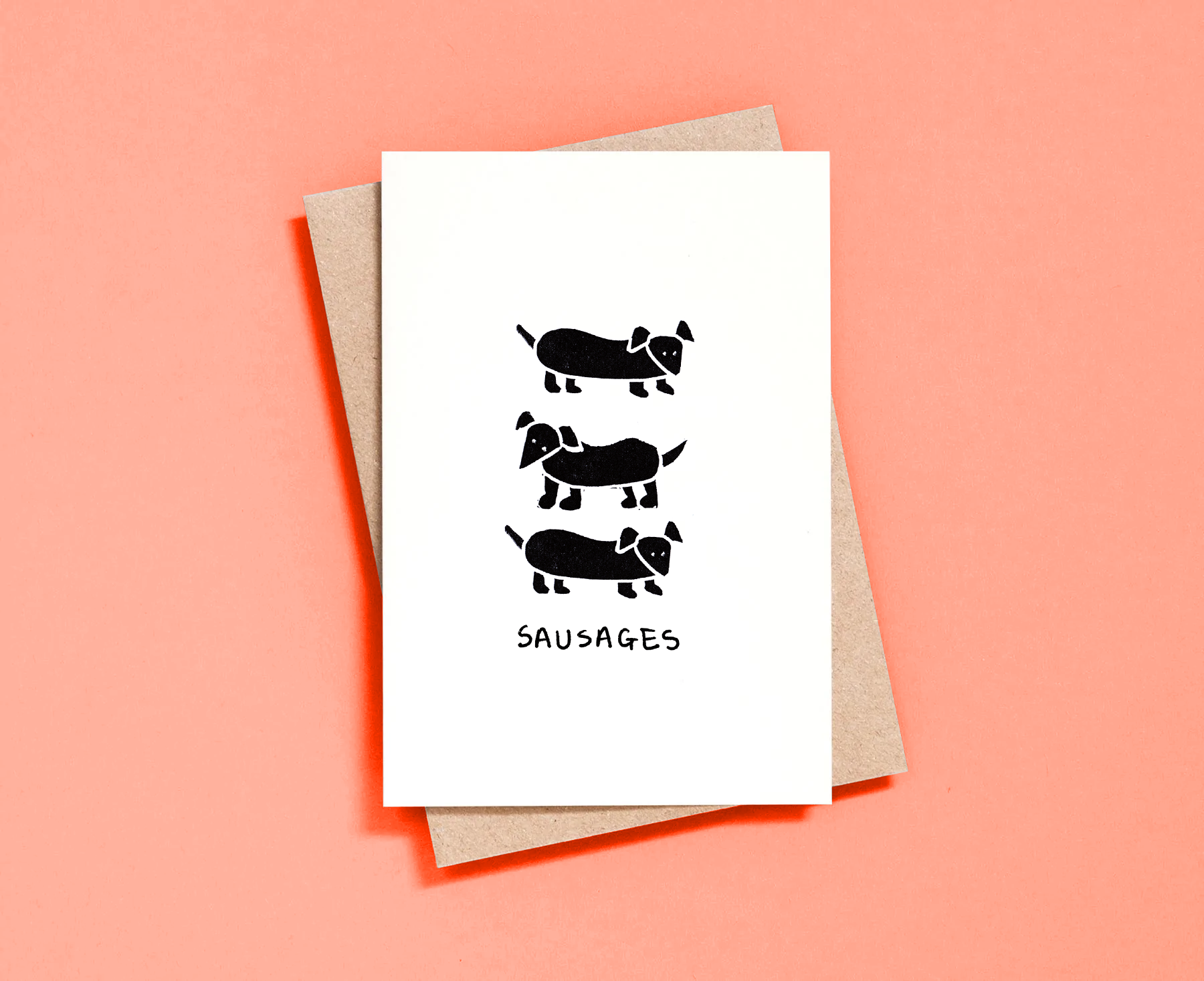 Martha Duncan Studio – wholesale Everyday greeting card – Sausages Card0