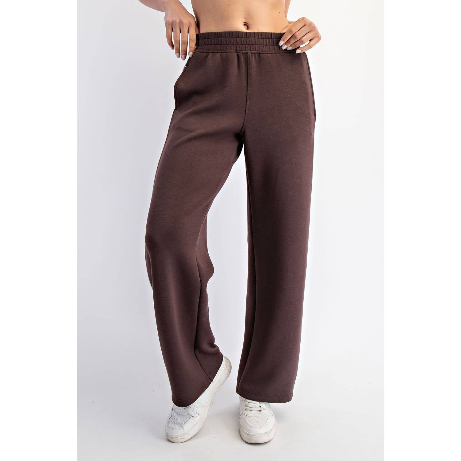 Rae Mode - Wholesale Athletic Pants - Women's - MODAL SCUBA TWO STRIPE PIPING STRAIGHT PANT5