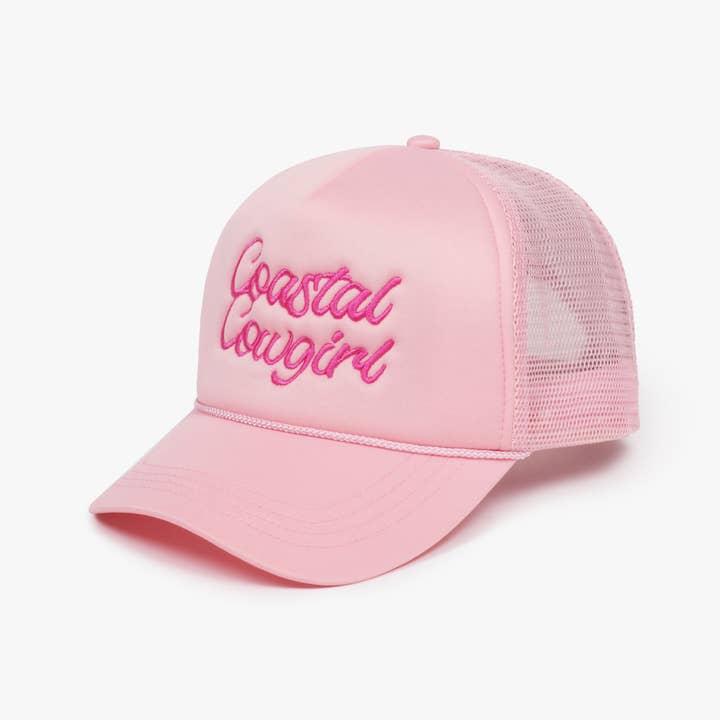 David And Young - Wholesale Trucker Hat - Women's - WESTERN Coastal Cowgirl Embroidery Mesh Back Trucker3