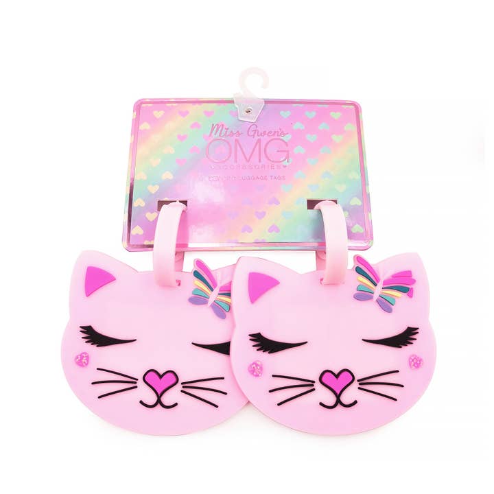 OMG Accessories – wholesale Luggage tag – Miss Bella the Kitty Luggage Tag 2 Piece Set