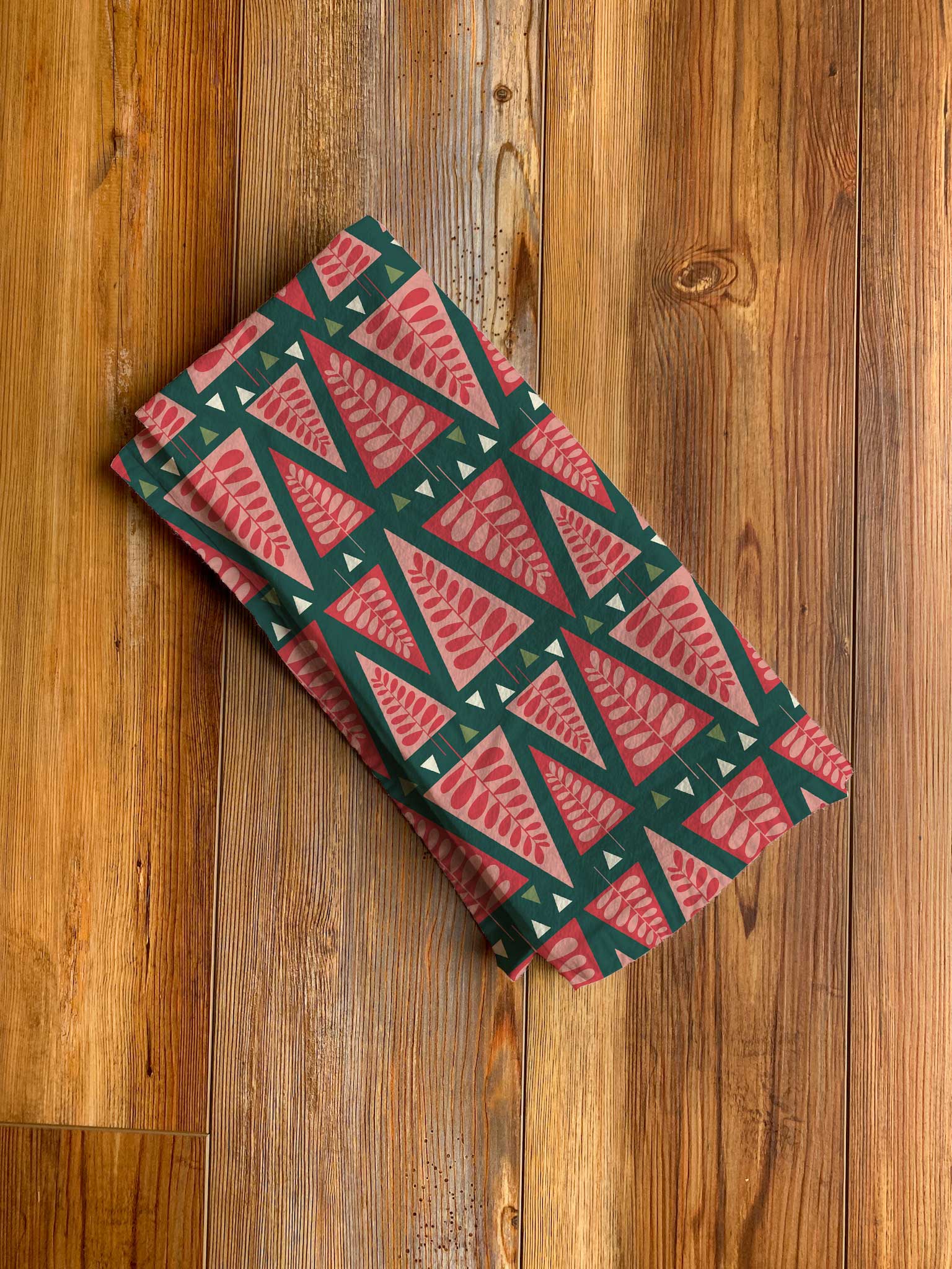 Rebecca Jane Woolbright - Wholesale Tea Towel - Tree Farm Tea Towel - Holiday Kitchen Linen & Decor1